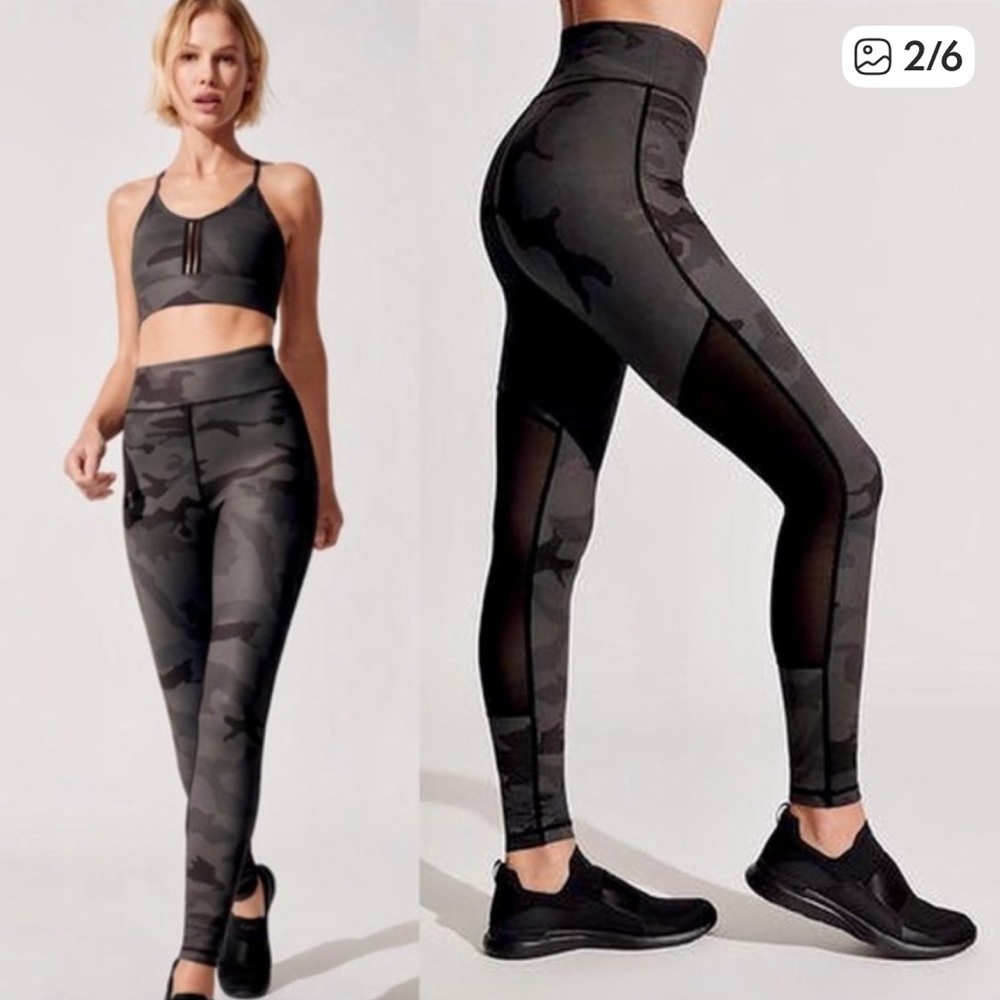 Stylish Black Camouflage Leggings